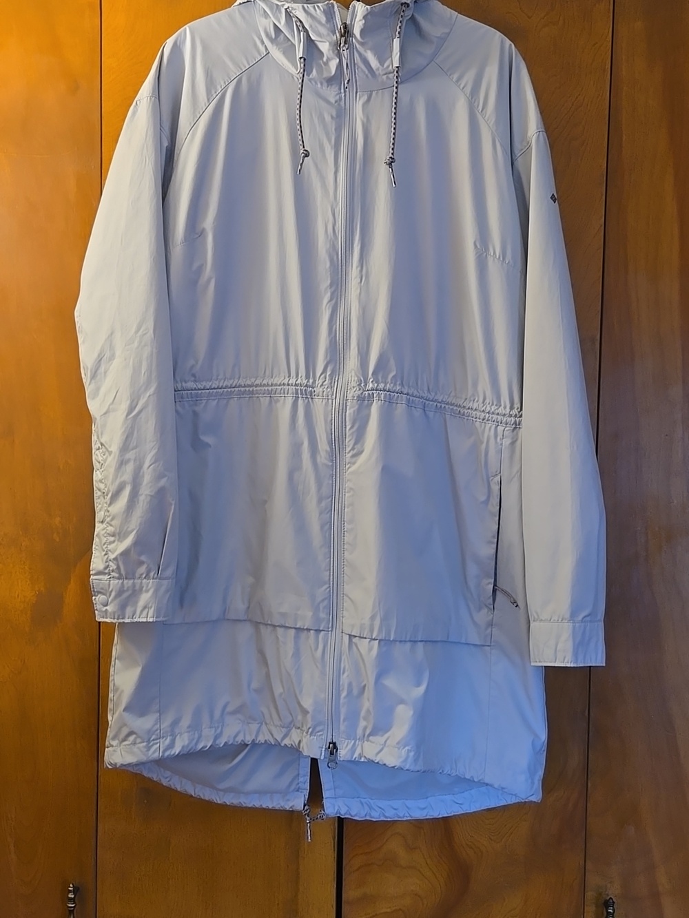 Columbia Womens Long Rain Jacket Windbreaker
